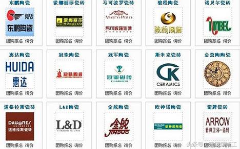 中国知名瓷砖品牌企业排名,瓷砖一二三线品牌瓷砖排名
