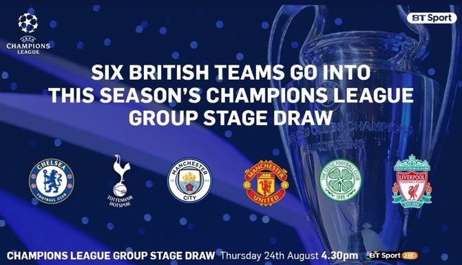 什么？一国6队参加欧冠？这是真的！请不要忘记他叫大英帝国！