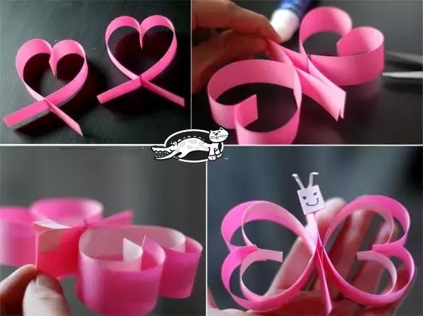 爱心简单折纸手工幼儿园,3-6岁幼儿折纸手工爱心