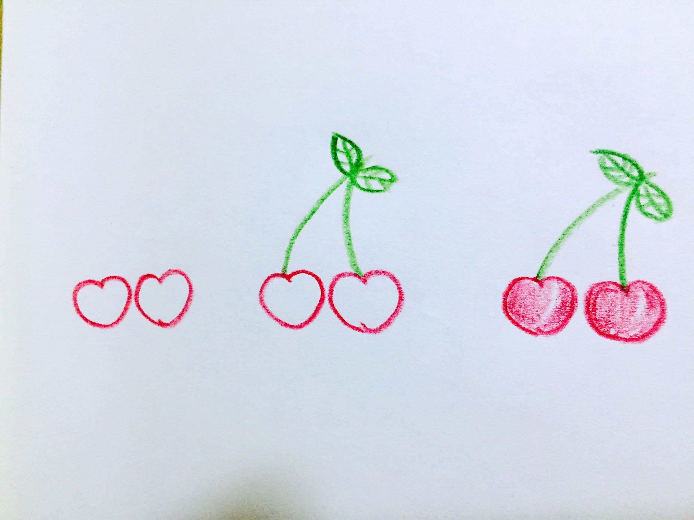 秋天的蔬果简笔画幼儿园,蔬果食物简笔画可爱