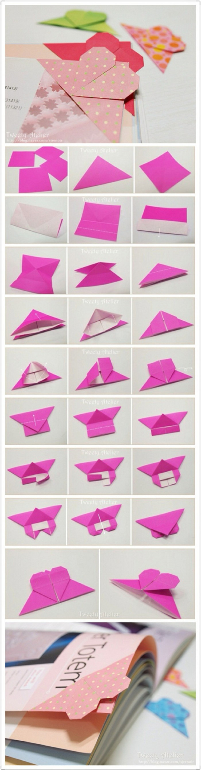 爱心简单折纸手工幼儿园,3-6岁幼儿折纸手工爱心