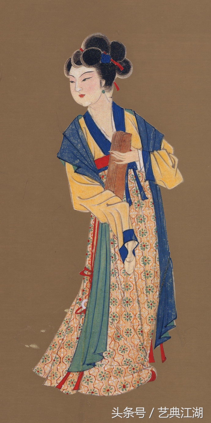 中国历代绘画大师长卷经典仕女图,国画大师的仕女图精品