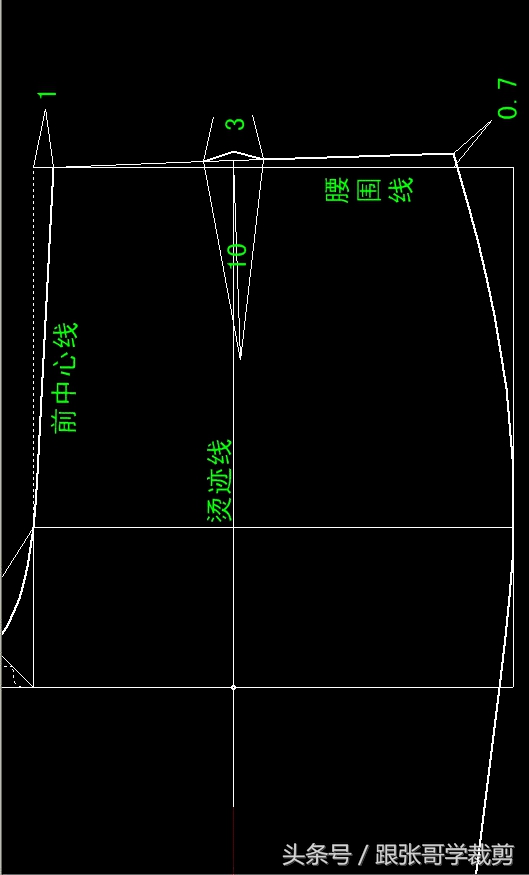 零基础学裁剪女裤,裁剪教程精品女直筒裤