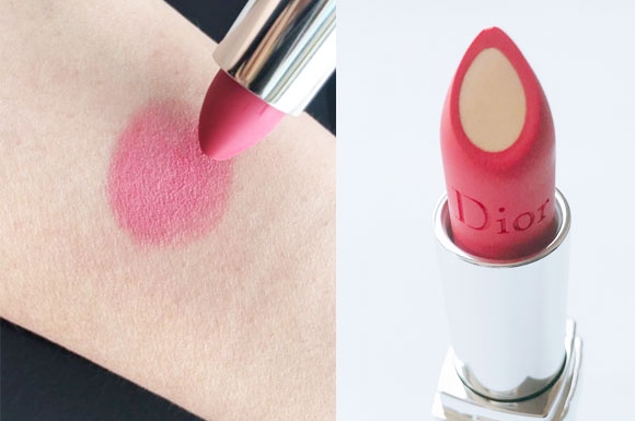 DIOR9月新品迪奥蓝星唇膏夹心版试色，新一代999色号必收