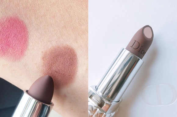 DIOR9月新品迪奥蓝星唇膏夹心版试色，新一代999色号必收