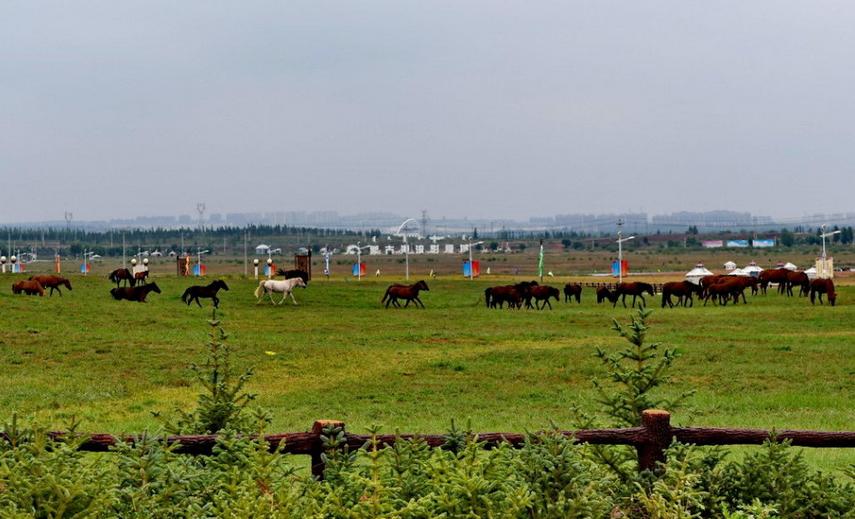 带着漂亮女友逛鄂尔多斯蒙古源流