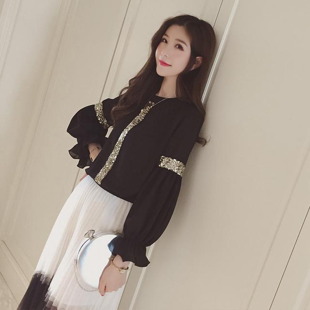 减龄穿搭夏季宽牛仔裤,牛仔裤夏搭雪纺衫