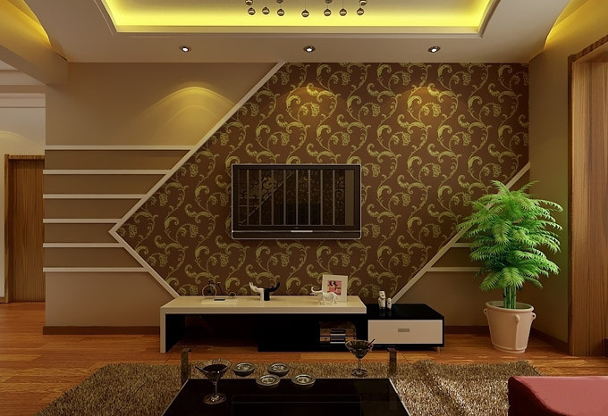 现代简约最省钱电视背景墙效果图,2022现代简约电视背景墙效果图