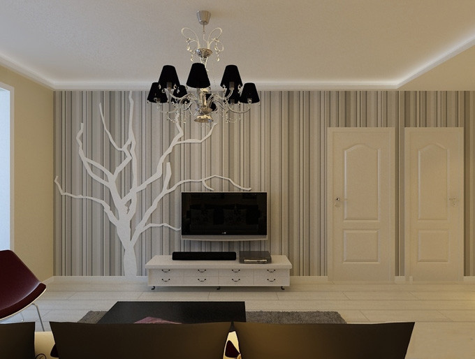 现代简约最省钱电视背景墙效果图,2022现代简约电视背景墙效果图