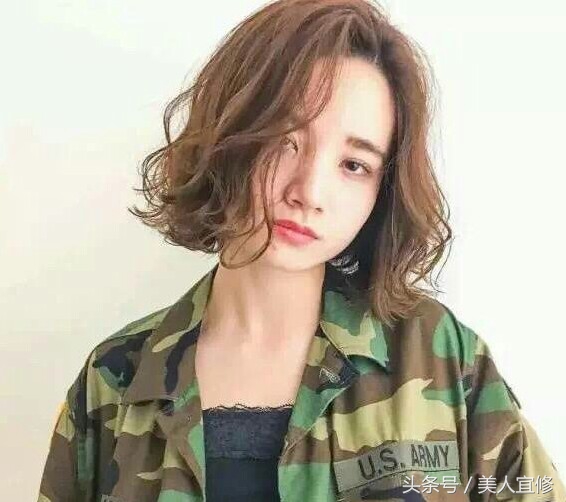 隐形烫全烫卷发发型图片,烟花烫卷发男生发型