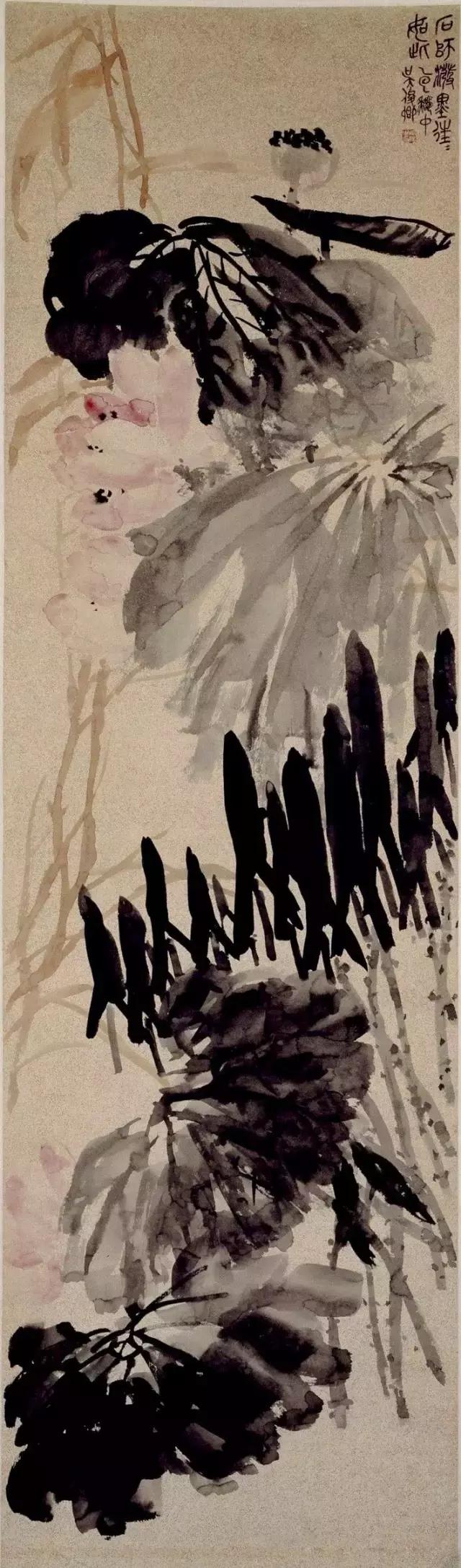 故宫收藏的著名山水国画,吴昌硕清供国画作品欣赏