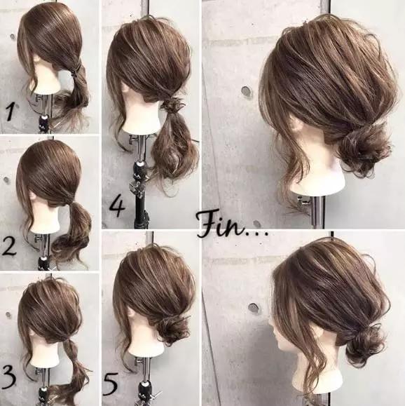 各种简单盘发的视频,简单的簪子盘发