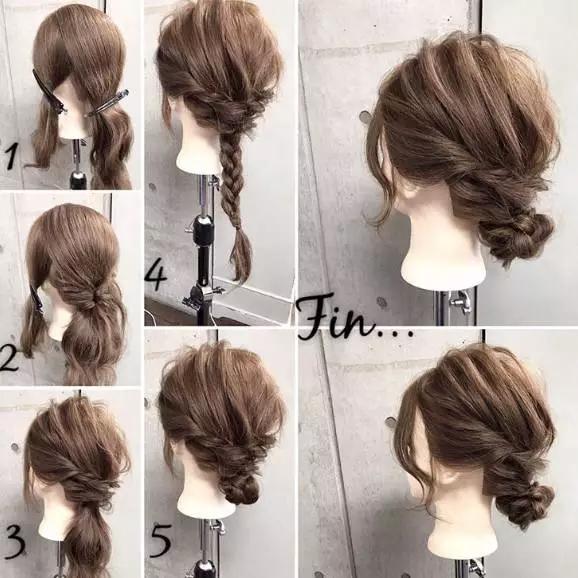 各种简单盘发的视频,简单的簪子盘发