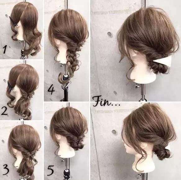 各种简单盘发的视频,简单的簪子盘发