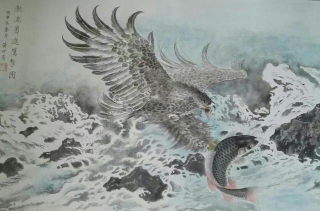 徐鲁白国画写意花鸟画作品,国画工笔花鸟画作品点评