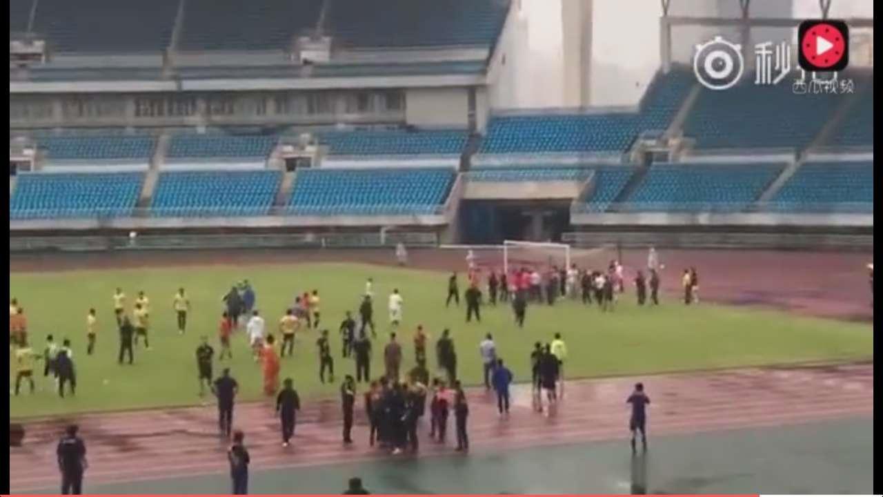 中国业余足球打架斗殴事件,中国业余足球场上打架事件