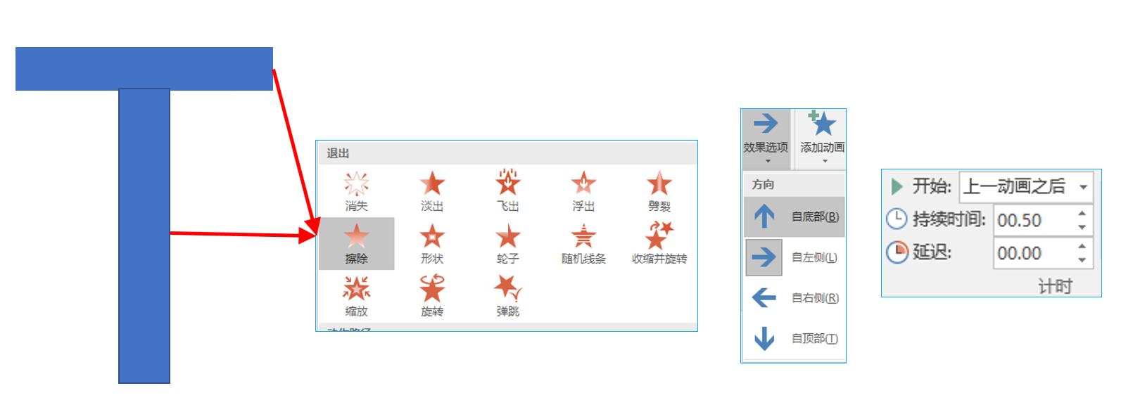 PPT制作笔画擦除动画