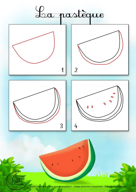 动物简笔画可爱卡通水果,6-12岁儿童绘画简笔画水果简单