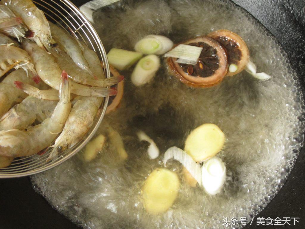 基围虾家常做法白灼虾水里加盐吗,白灼冰鲜基围虾