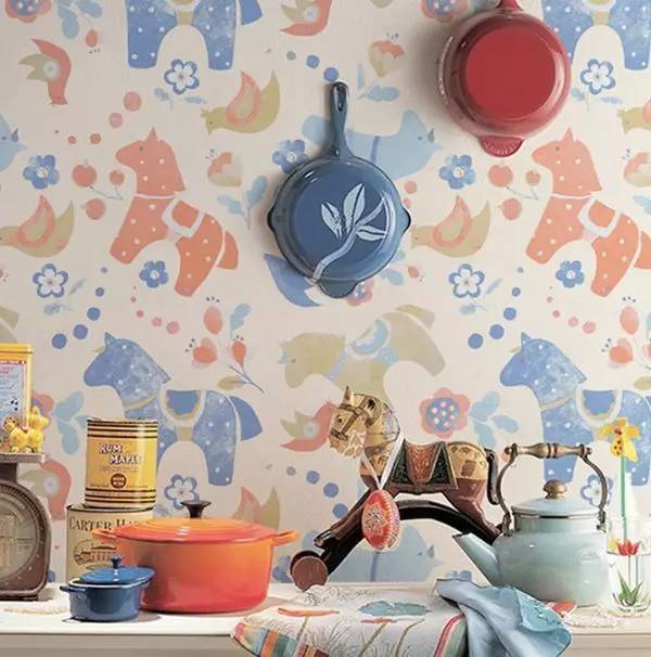 护墙板壁纸效果图,护墙板加壁纸好看吗