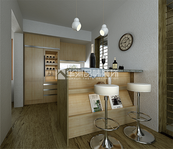 连廊天井南北通透,采光天井连通客厅