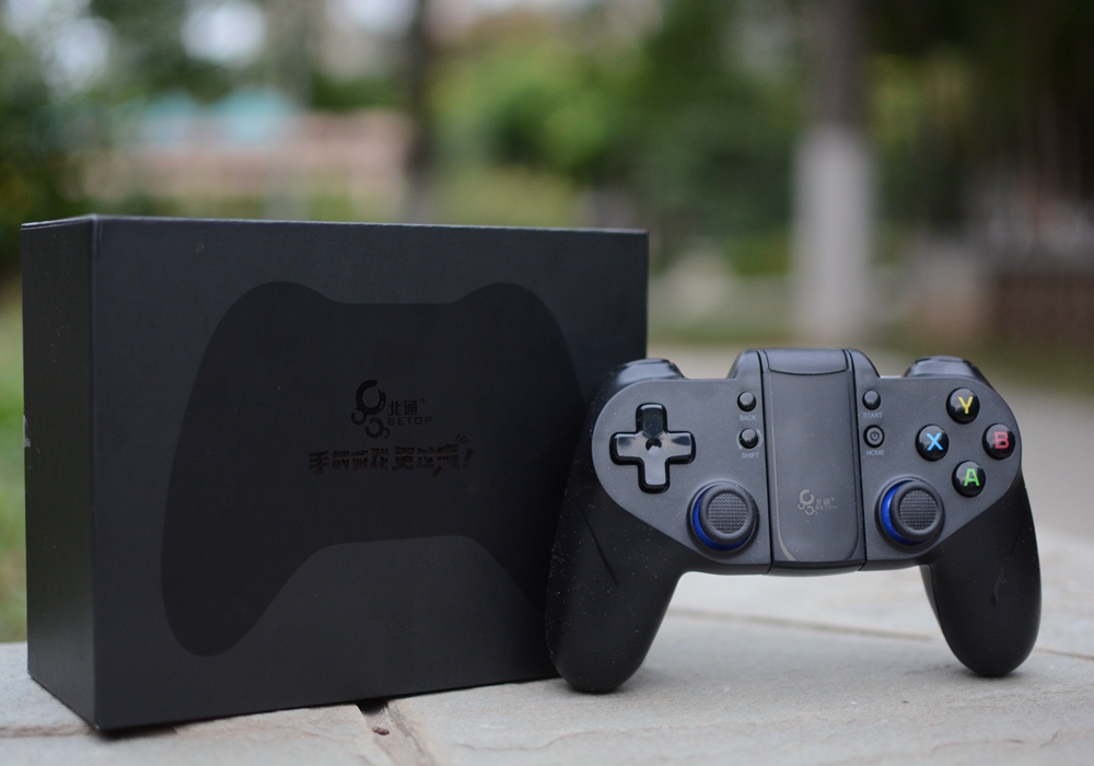 北通p1手柄测试,王者光荣双按键手柄一键连招神器