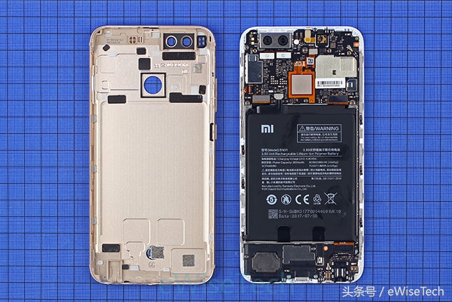 小米5x如何拆解,小米5x拆机图解