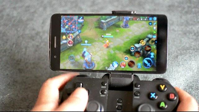 北通p1手柄测试,王者光荣双按键手柄一键连招神器