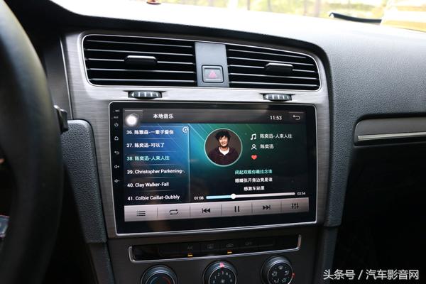 高尔夫7中控大屏改装推荐,高尔夫7升级新款仪表