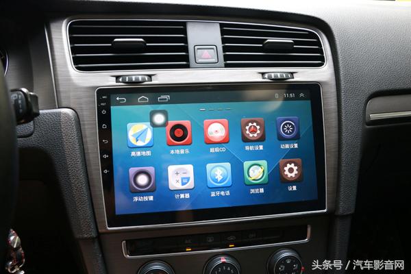 高尔夫7中控大屏改装推荐,高尔夫7升级新款仪表