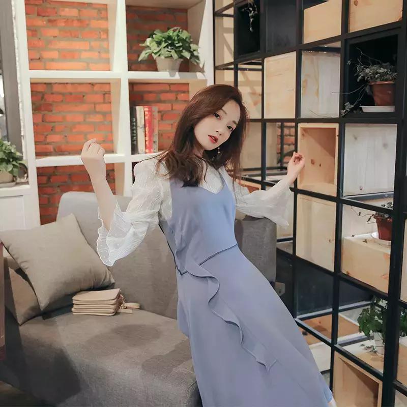 吊带连衣裙叠衣法,吊带连衣裙套装减龄