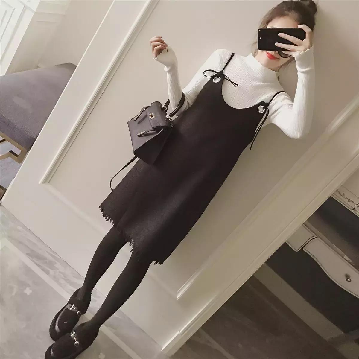 吊带连衣裙叠衣法,吊带连衣裙套装减龄