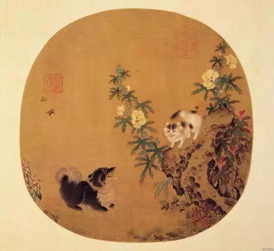 唐伯虎画猫名家作品,中国古代名家画的猫