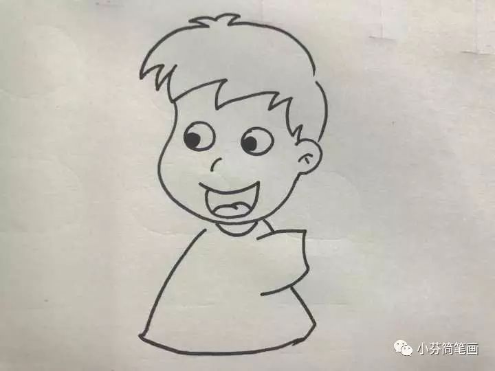 简笔画教程男孩打篮球,人的简笔画男孩