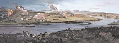 揭阳市喷画,揭阳东湖公园画展