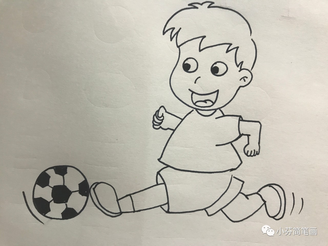 简笔画教程男孩打篮球,人的简笔画男孩