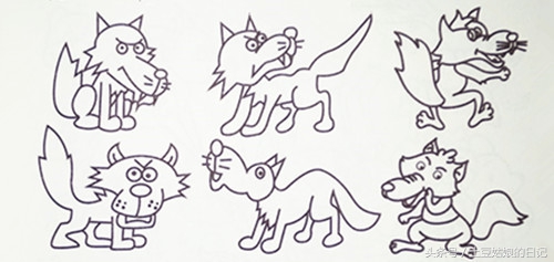 土豆姑娘的日记027-简笔画之森林里的动物朋友们3（蜗牛恐龙）