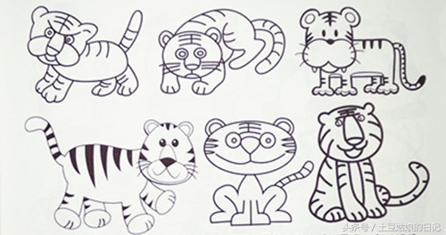 土豆姑娘的日记027-简笔画之森林里的动物朋友们3（蜗牛恐龙）