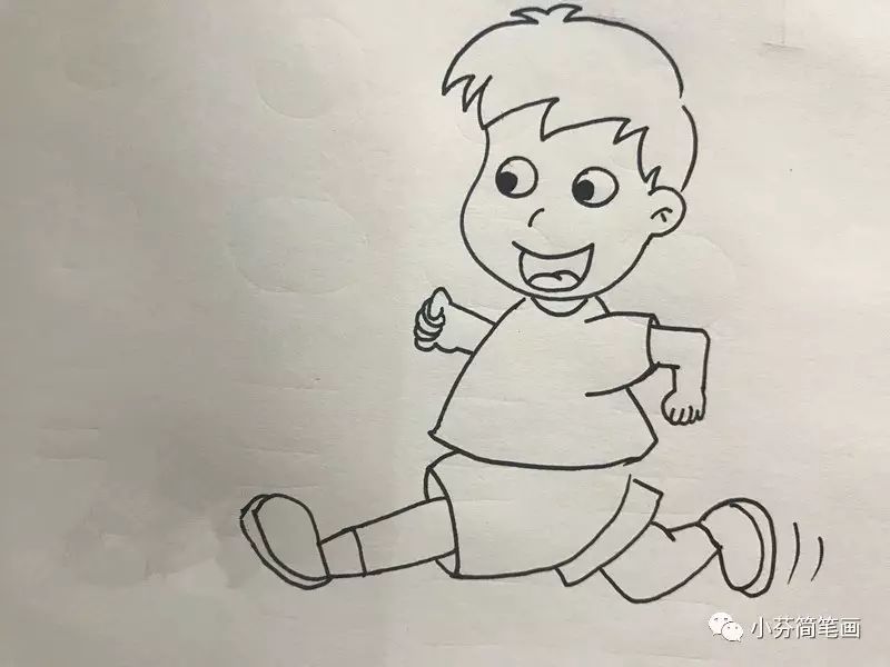 简笔画教程男孩打篮球,人的简笔画男孩