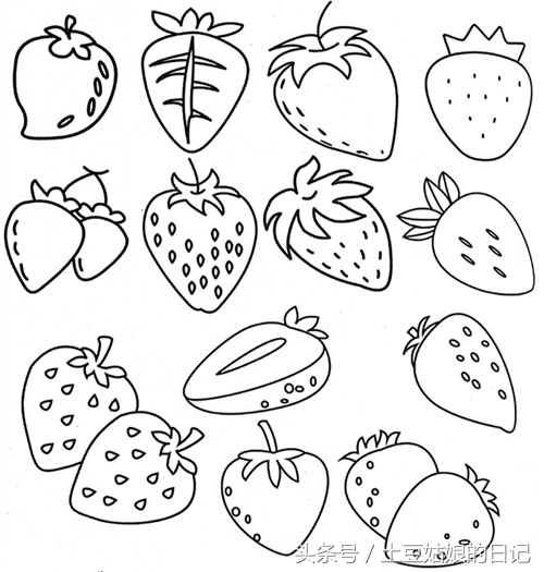 031家有喜欢画画的宝贝？那么这样的水果简笔画可要收藏好