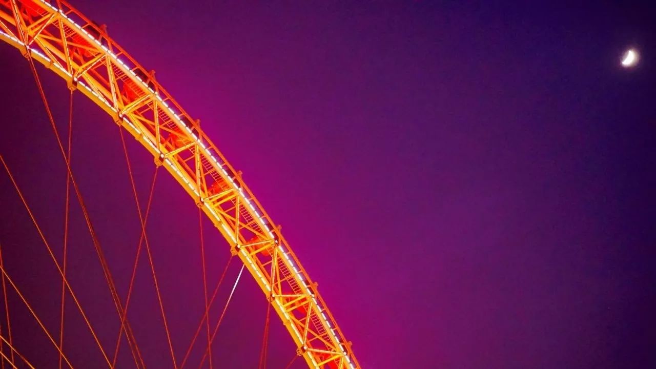 天津海河边赏月,天津滨海赏月