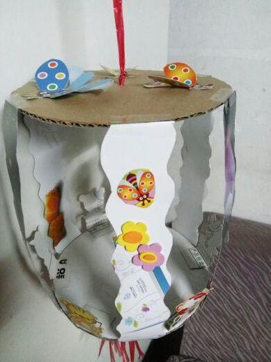 幼儿园第一个手工作品灯笼,幼儿园小朋友制作灯笼美篇