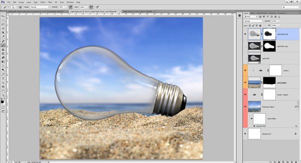 ps灯泡教程视频,ps平面灯泡教程