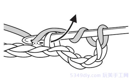 钩针平针锁针织法,钩针短针加针教程