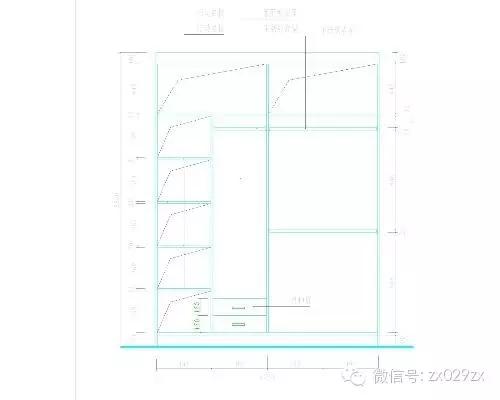 衣柜结构图草图,衣柜经典实用结构图