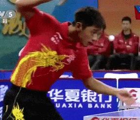 逆旋转发球教学视频慢动作张继科,张继科霸王拧教学直拍