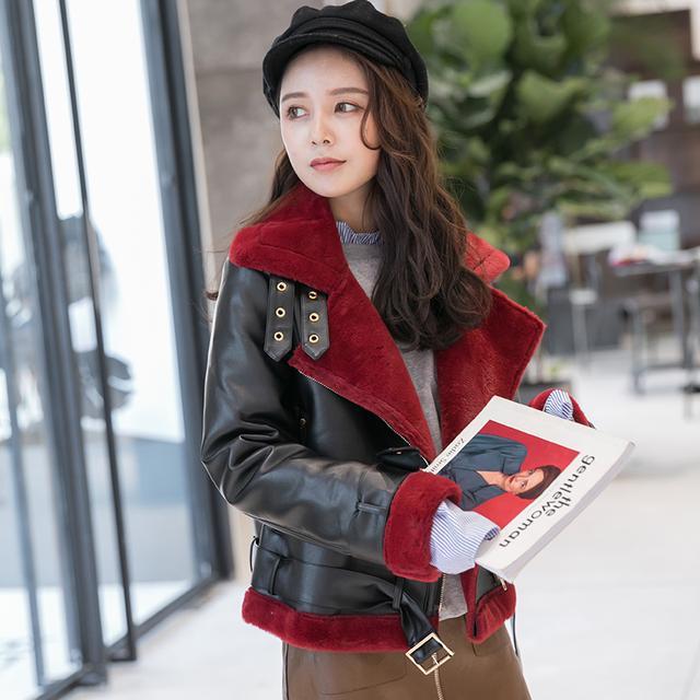 青年秋冬皮夹克穿搭,中长款皮夹克怎么穿才好看