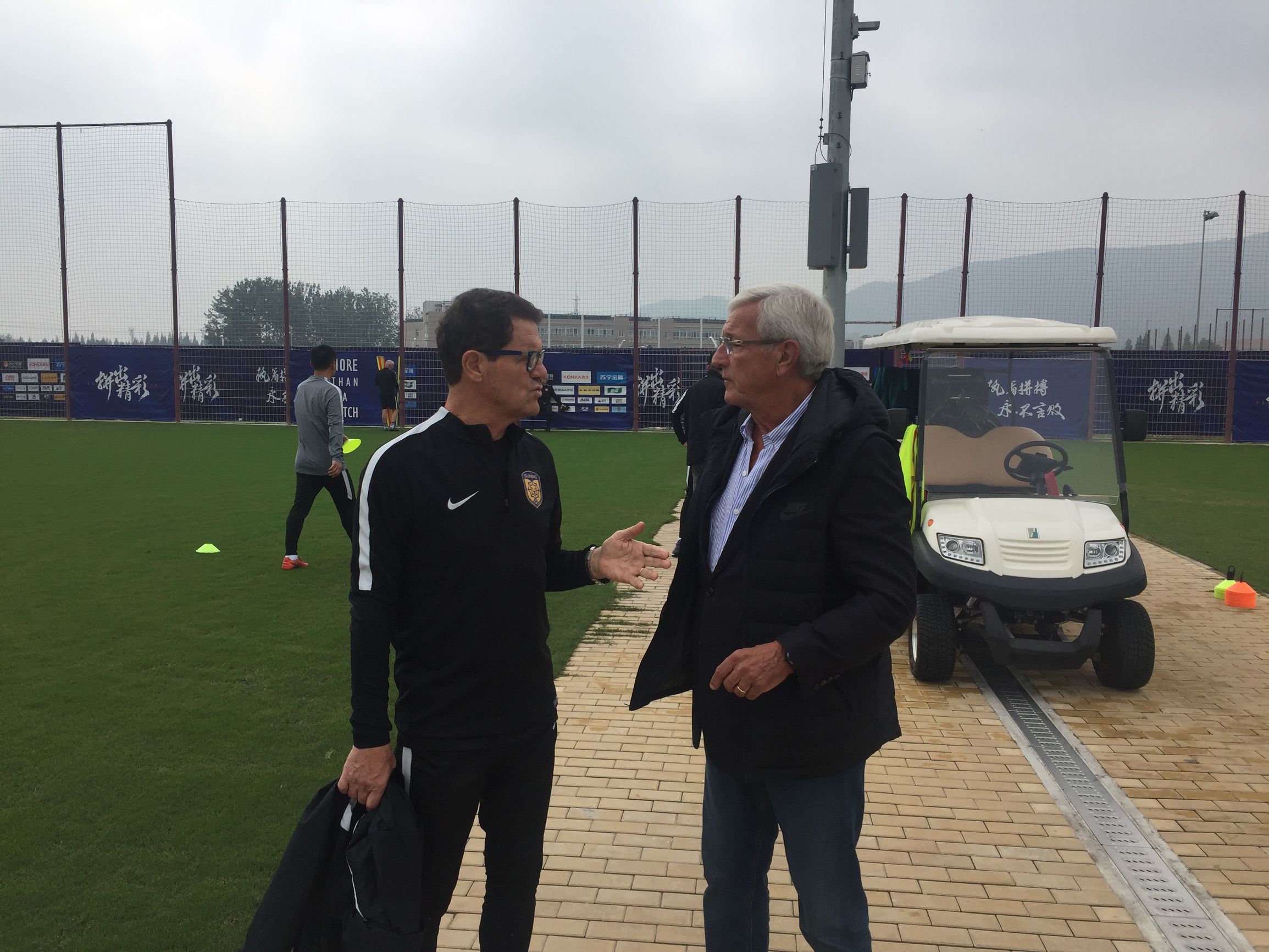 里皮与卡佩罗握手,卡佩罗和里皮比赛