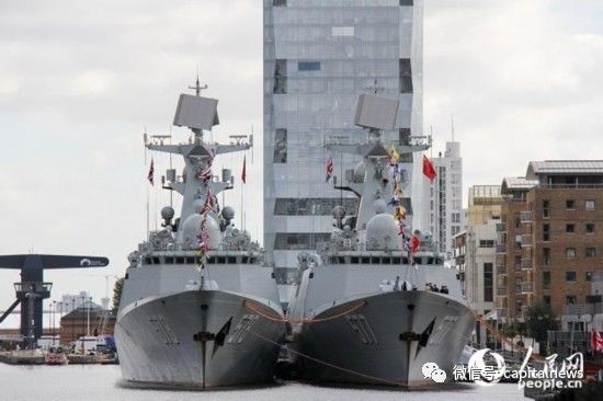 中国海军舰艇访问英国泰晤士河,中国海军震撼全世界