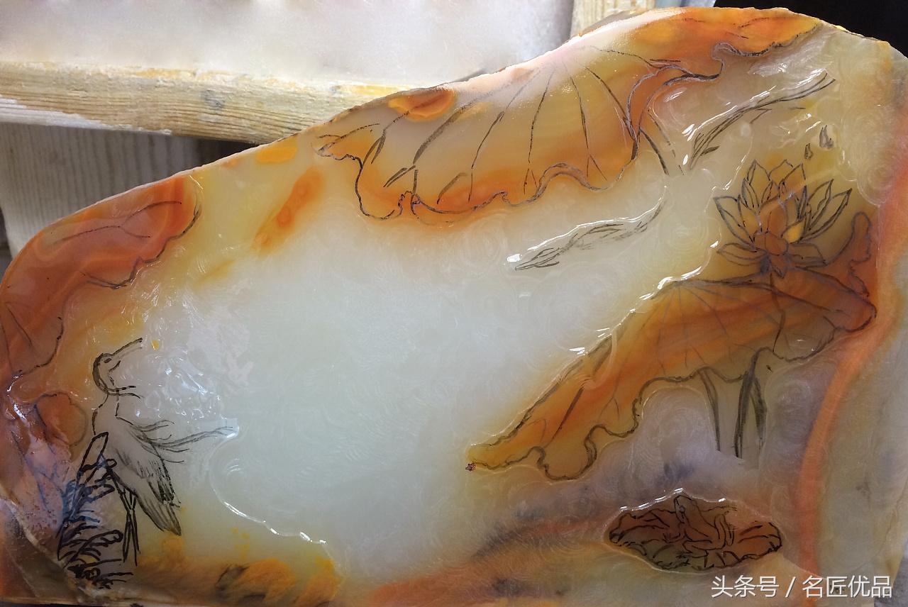 玉雕发丝雕刻过程图片欣赏,玉雕大师郑德雄黄龙玉最新作品